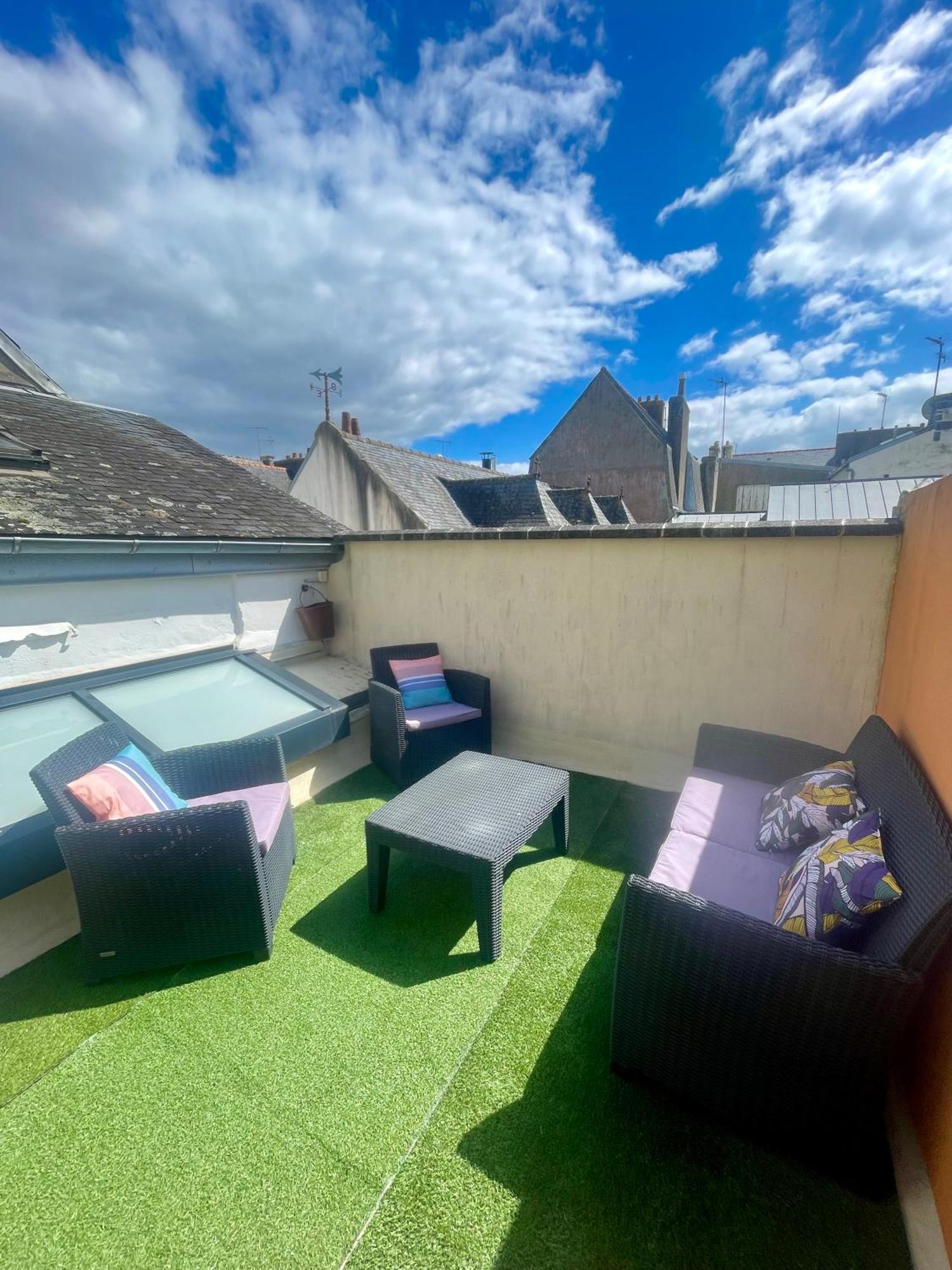 Charmant Appartement Avec Terrasse Entre Centre-Ville Et Plages De Concarneau Zewnętrze zdjęcie